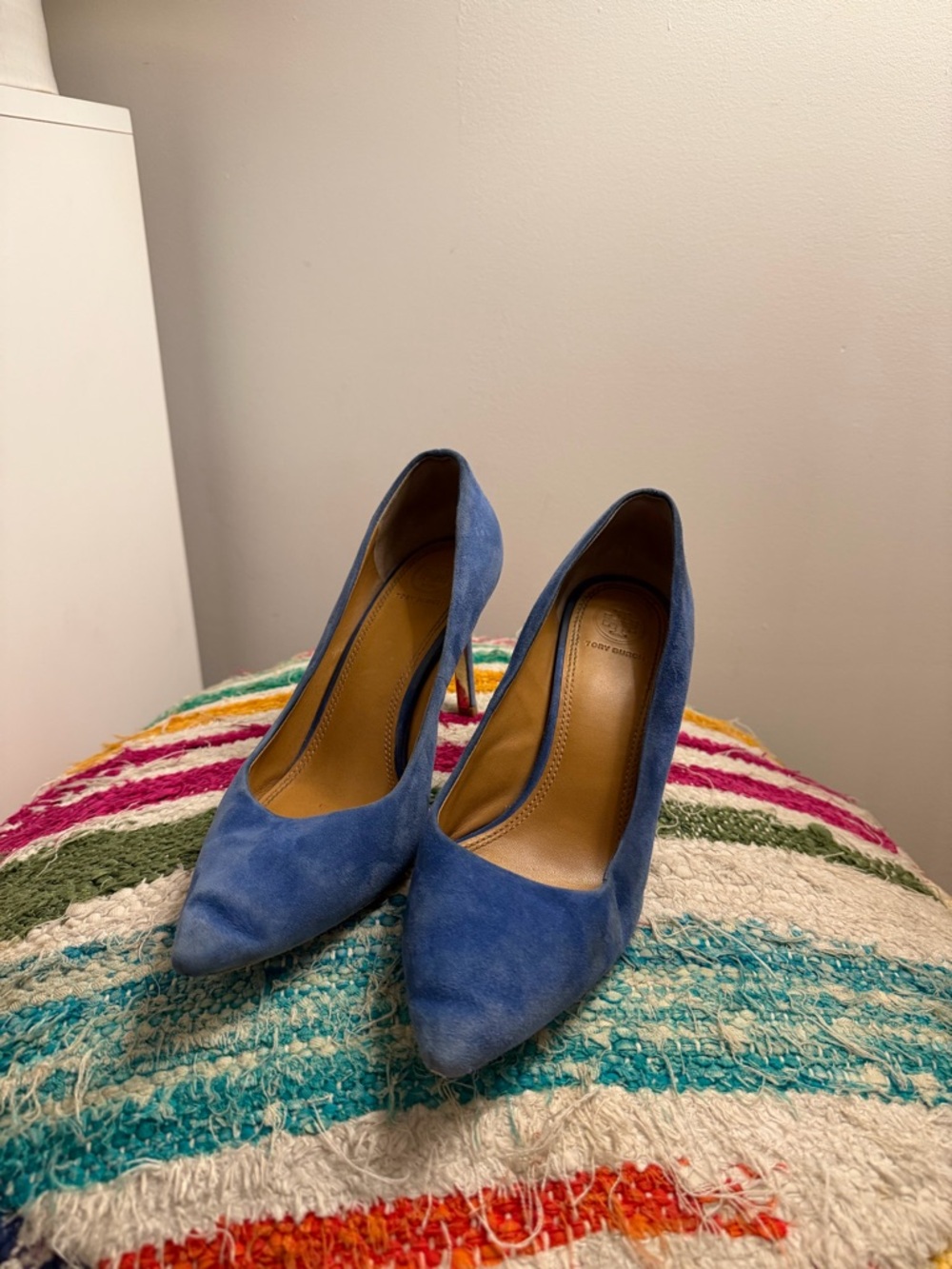Tory Burch Suede Blue Pumps